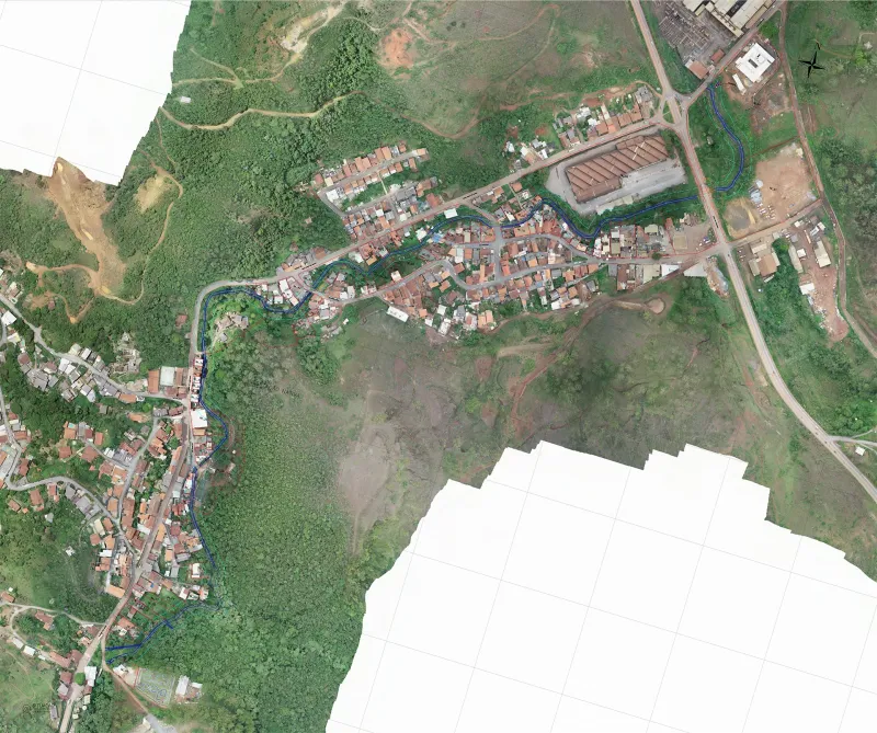 Ilustração da Levantamento Planialtimetico Cadastral para Implementação de Adutora